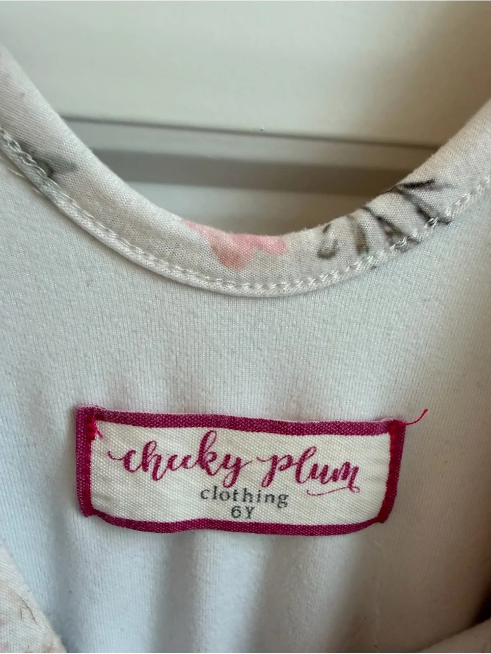 cheeky plum Farah Leotard Pink Floral & Gray Stripe Ruffle One-Piece